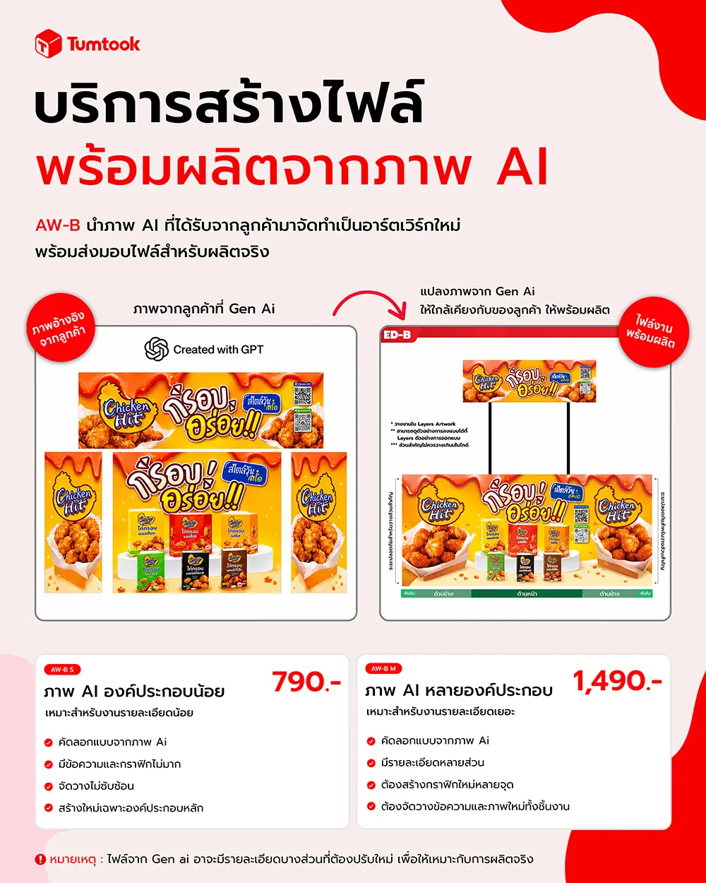 รับสร้างไฟล์ artwork งานพิมพ์ พร้อมผลิตจากภาพ AI
