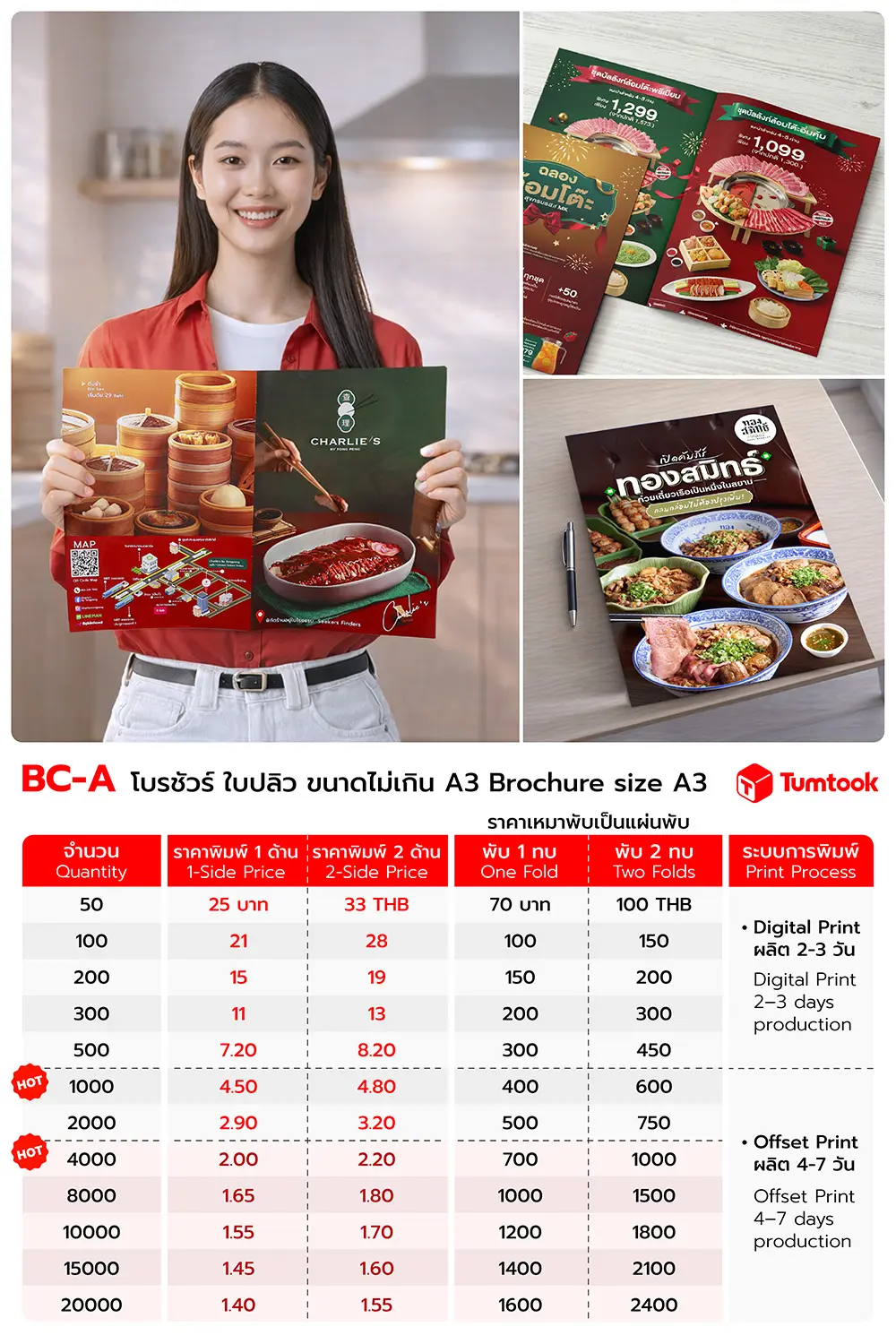 โบรชัวร์ ขนาด A3
