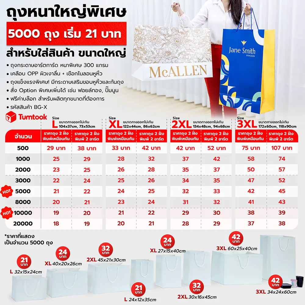 ถุงไซส์ใหญ่พิเศษ