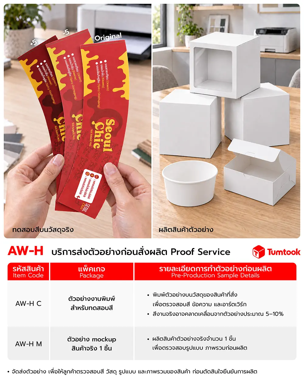 Proof Service งานพิมพ์สำหรับทดสอบสี
